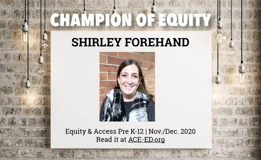 Shirley Forehand, Champion of Equity