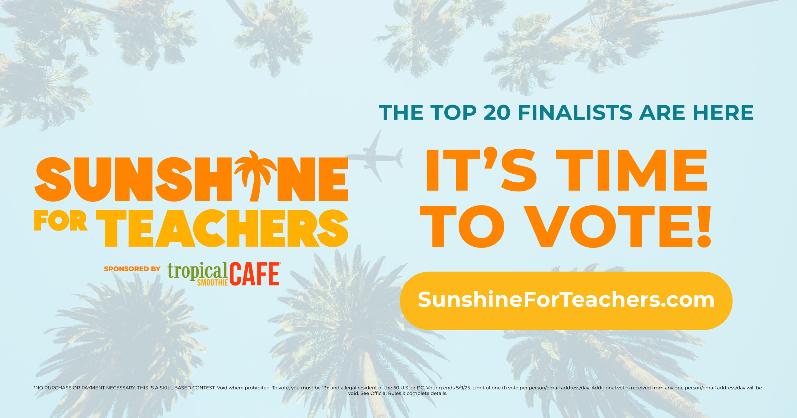 Vote Now for Your Favorite Teacher in the Tropical Smoothie Cafe® Sunshine for Teachers Contest